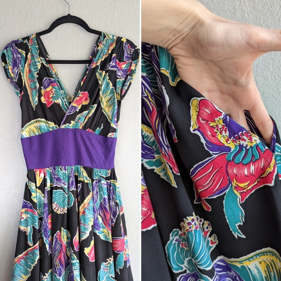 Trashy Diva Tropical Flowers Sandy Dress Size 2 - Picture 2 of 7